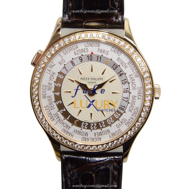 Patek Philippe 7130R-001 Replica Watch, White Dial, 18kt Rose Gold & Diamond Case, Automatic - Luxury Replica Watch