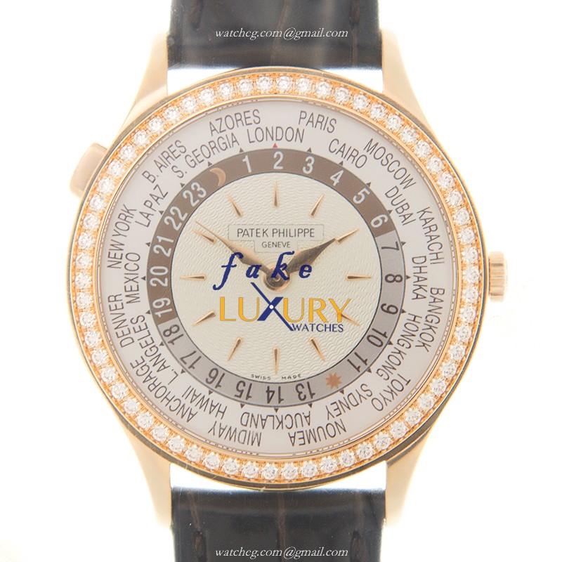Patek Philippe 7130R-011 Replica Watch, White Dial, Rose Gold & Diamonds Case, Automatic - Luxury Replica Watch