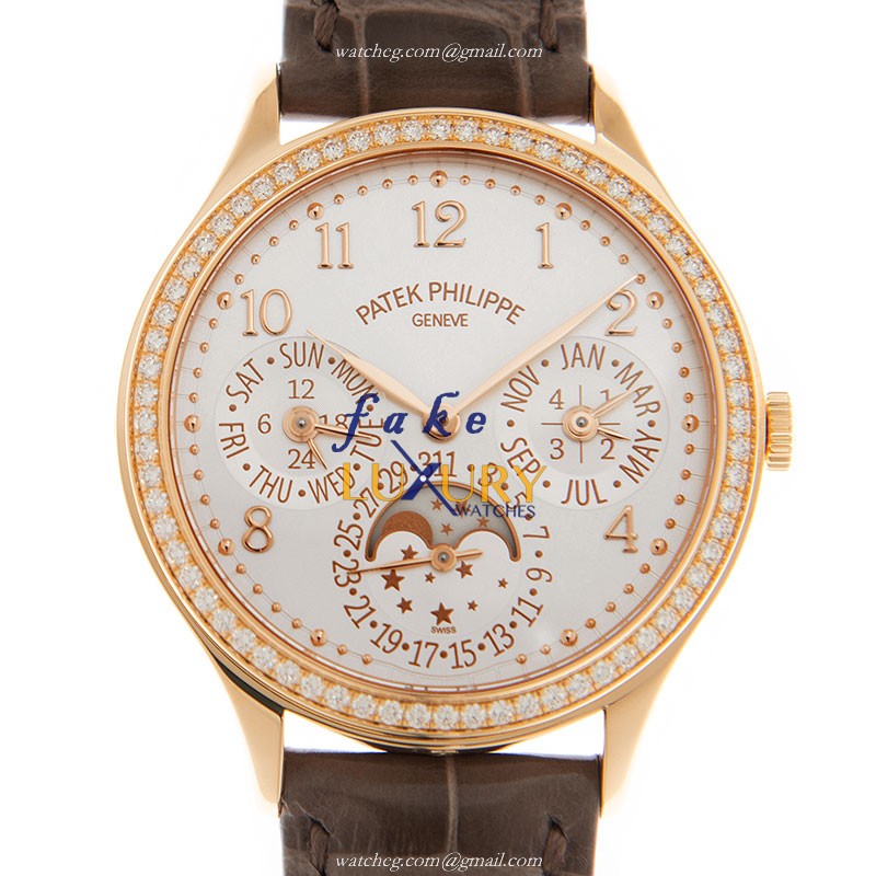 Patek Philippe 7140R-001 Grand Complications 35mm 18kt Rose Gold & Diamonds Automatic Replica Watch - Luxury Replica Watch