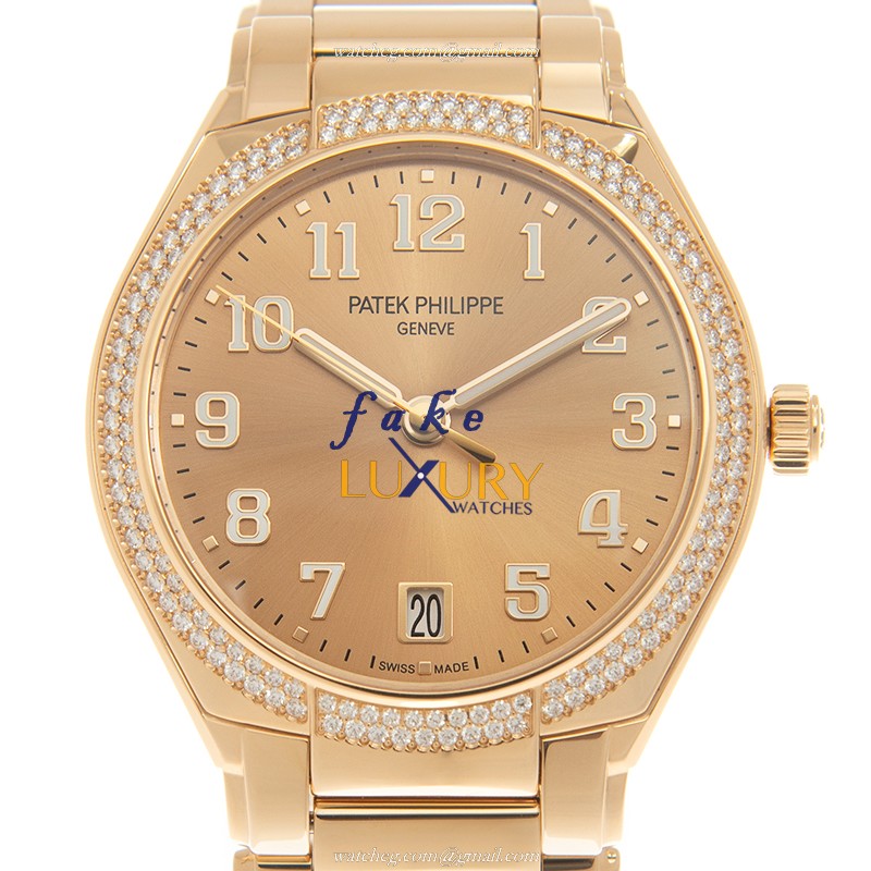 Patek Philippe 7300/1200R-011 TWENTY-4 Replica Watch With 18kt Rose Gold Case, Diamonds, Automatic - Luxury Replica Watch