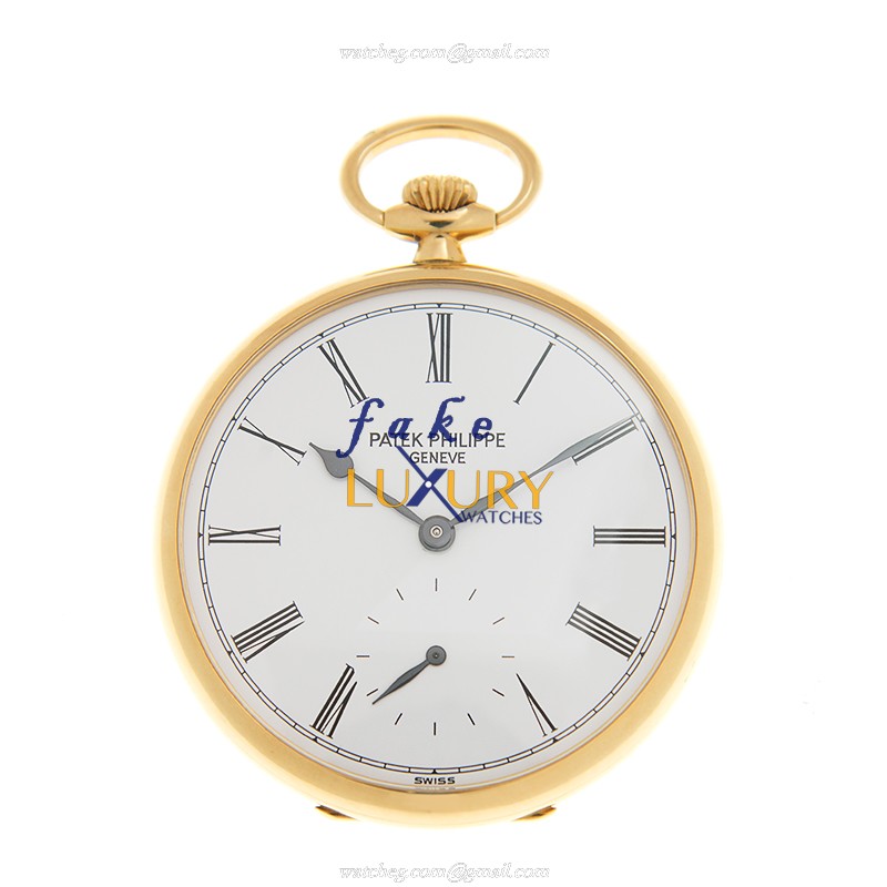 Patek Philippe 973J-010 44mm Manual Wind 18kt Yellow Gold White Dial Replica Watch - Luxury Replica Watch