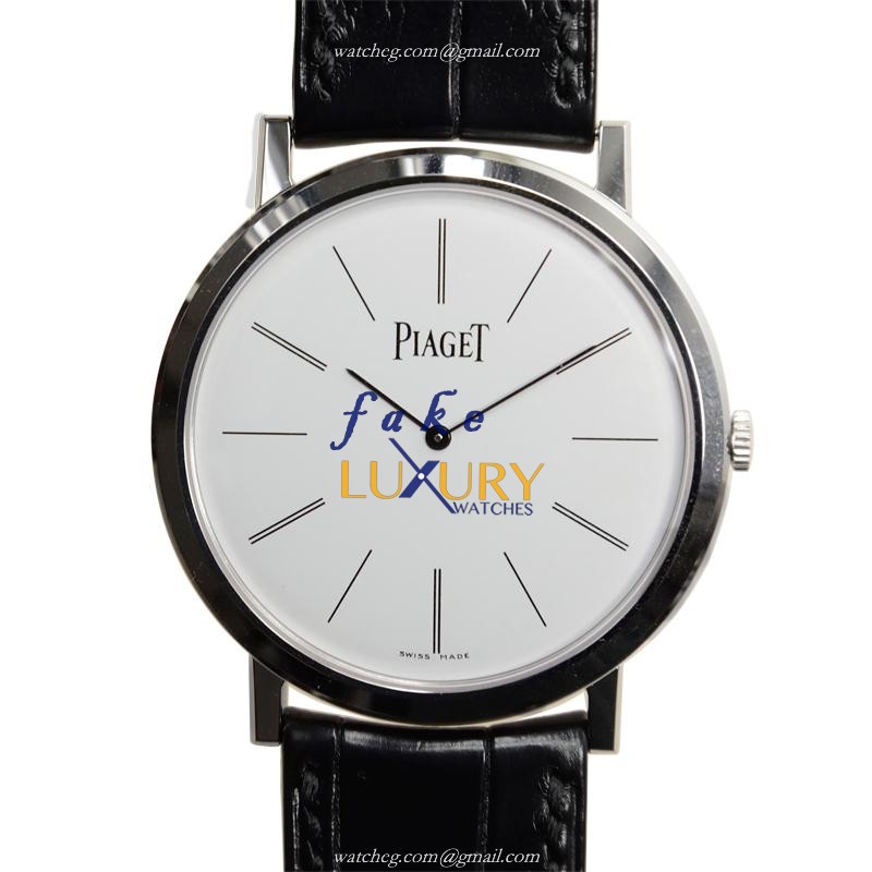 Piaget G0A29112 Altiplano 38mm Manual Wind 18kt White Gold Black Alligator Replica Watch - Luxury Replica Watch