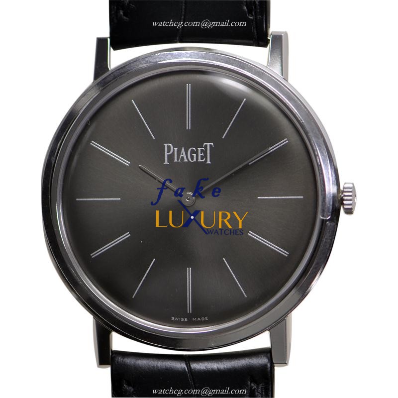 Piaget G0A29113 Altiplano Replica Watch, Black Dial, 18kt White Gold Case, Manual Wind - Luxury Replica Watch