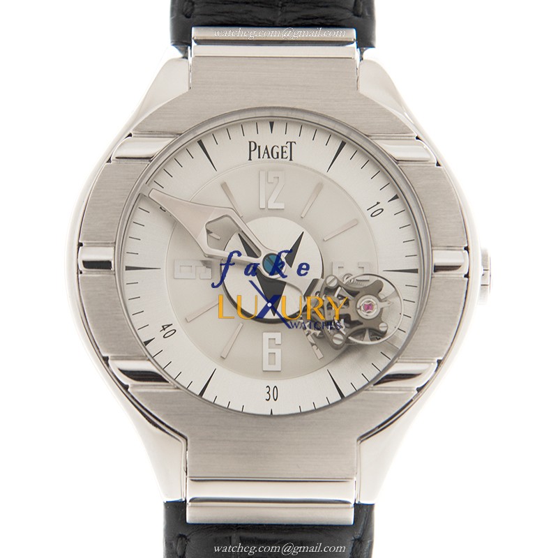 Piaget G0A31123 Polo Replica Watch, Manual Wind, Silver Dial, 18kt White Gold Case - Luxury Replica Watch