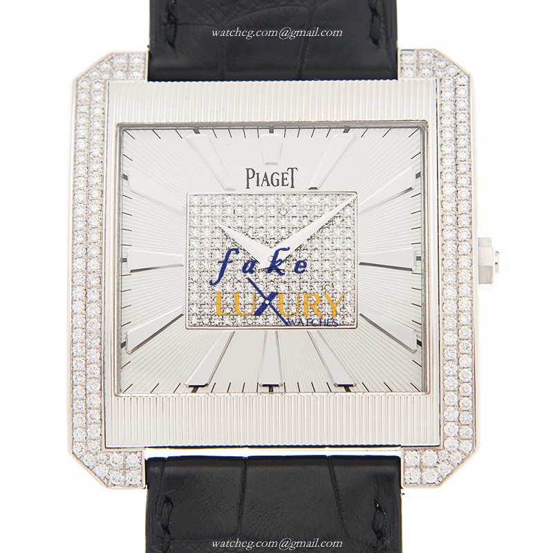 Piaget G0A32006 Replica Watch, Manual Wind, Silver Dial, 18kt White Gold & Diamond Case, 42mm - Luxury Replica Watch