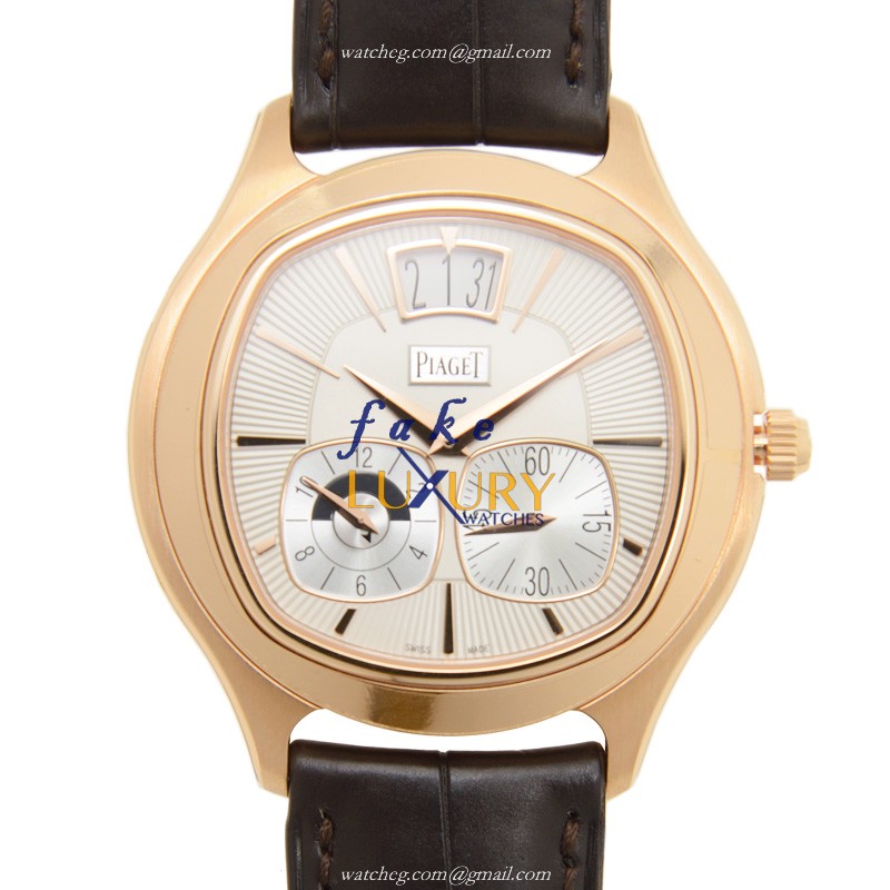 Piaget G0A32017 Emperador Replica Watch, Automatic Movement, Silver Dial, 18kt Rose Gold Case - Luxury Replica Watch