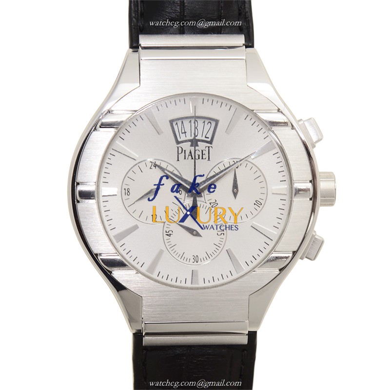 G0A32038 - Piaget Polo Replica Watch - Automatic - 18kt White Gold - Silver Dial - Luxury Replica Watch