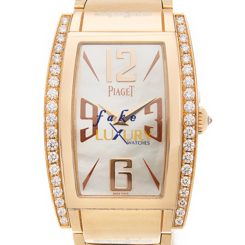Piaget G0A32094 Limelight Replica Watch - Quartz - 27mm 18kt Rose Gold & Diamonds Case - Luxury Replica Watch