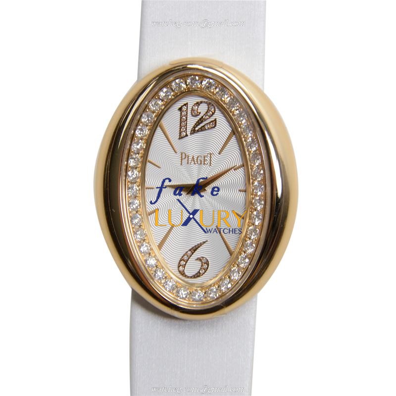 Piaget G0A32096 Replica Watch, White Dial, Rose Gold & Diamond Case, Quartz Movement - Luxury Replica Watch