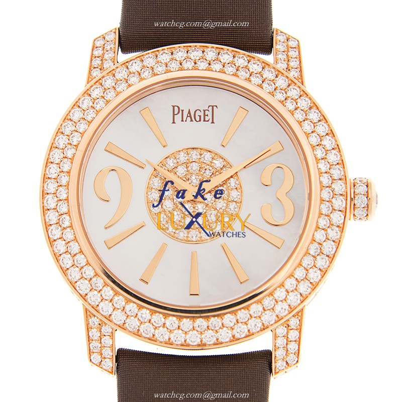 Piaget G0A33026 Limelight Replica Watch 40mm Automatic White Dial Rose Gold Case - Luxury Replica Watch