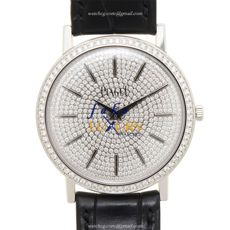 Piaget G0A36128 Replica Watch, Silver Dial, 18kt White Gold Diamond Case, Manual Wind - Luxury Replica Watch