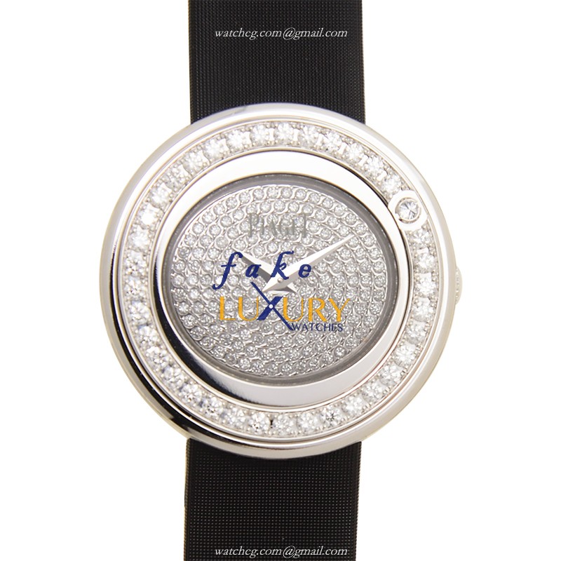 Piaget G0A36189 Replica Watch, Silver Dial, 18kt White Gold & Diamond Case, Quartz - Luxury Replica Watch