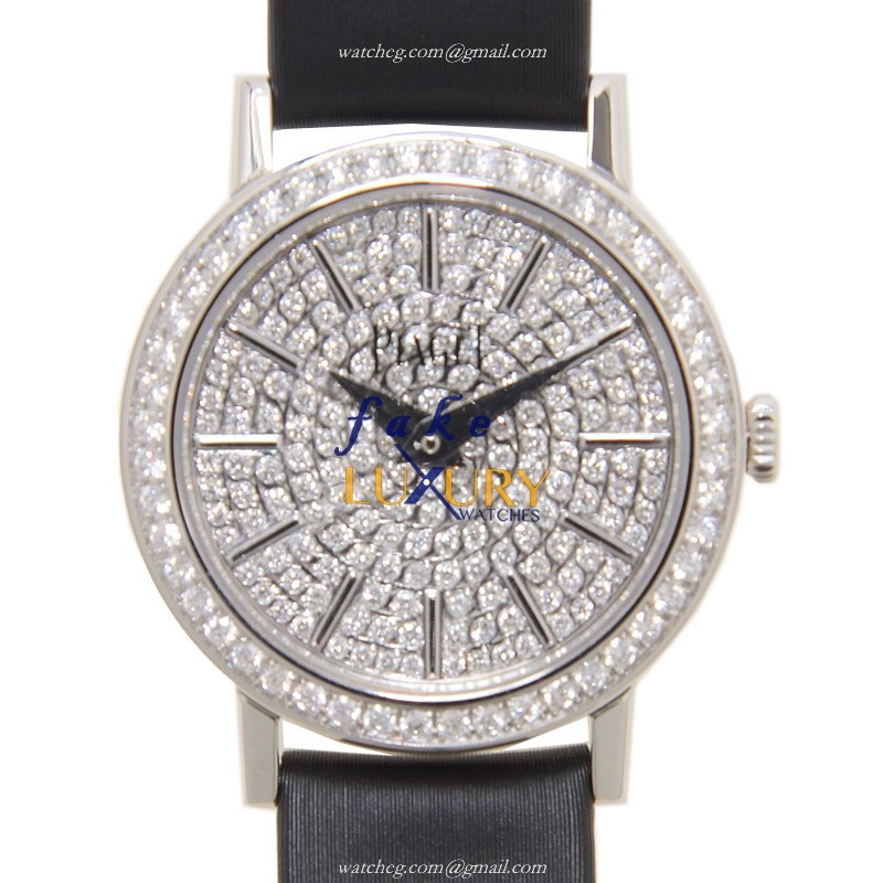 Piaget G0A37033 Altiplano Replica Watch, Silver Dial, 18kt White Gold & Diamond Steel Case, Quartz - Luxury Replica Watch