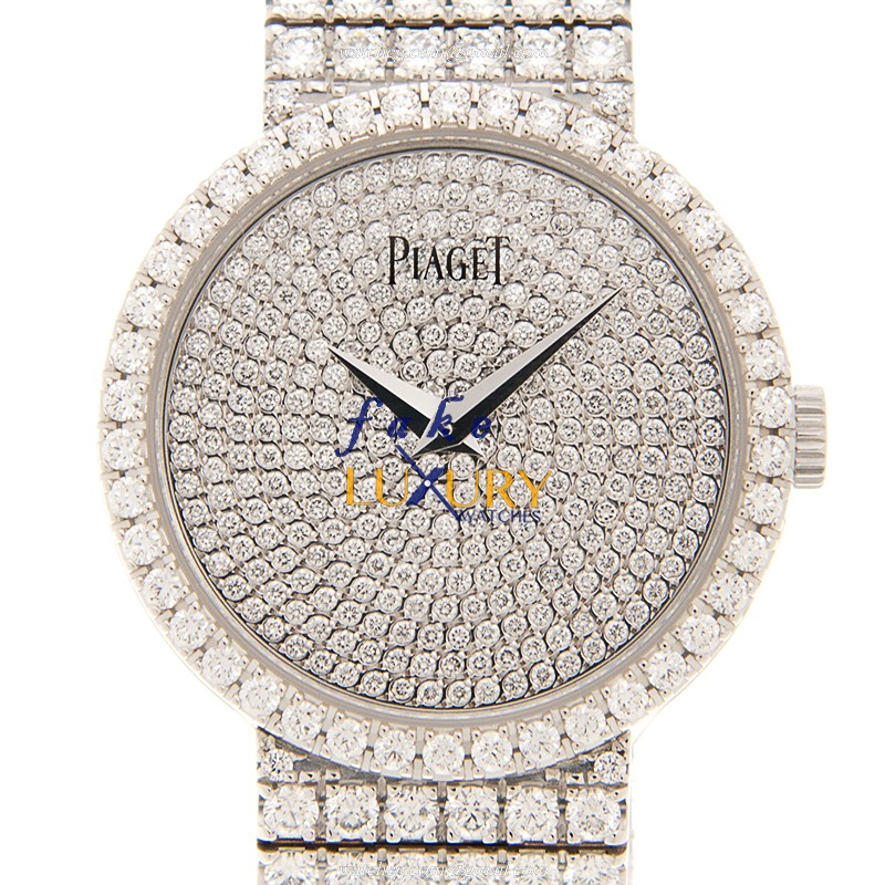 Piaget G0A38020 TRADITION Replica Watch - Manual Wind - 18kt White Gold & Diamond - Silver Dial - Luxury Replica Watch