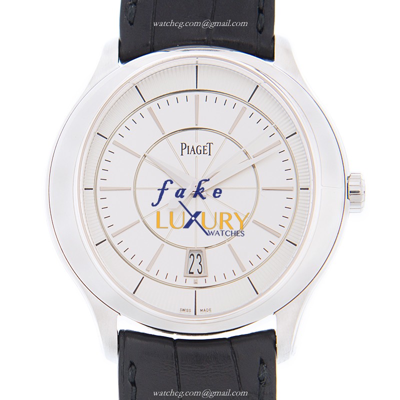 G0A38110 - Piaget Black Tie Replica Watch Automatic 18kt White Gold Silver Dial - Luxury Replica Watch