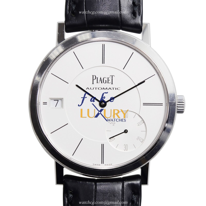 Piaget G0A38130 Altiplano Automatic 18kt White Gold Silver Dial Alligator Strap Replica Watch - Luxury Replica Watch