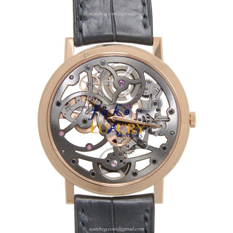 Piaget G0A38132 Altiplano Replica Watch - Automatic - 18kt Rose Gold - Black Alligator Strap - Luxury Replica Watch
