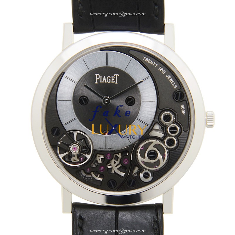 Piaget G0A39111 Altiplano - Replica Watch - Manual Wind - 18kt White Gold - Black Dial - Alligator - Luxury Replica Watch