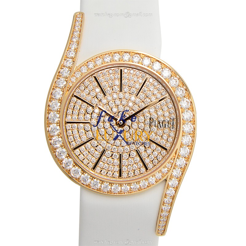 Piaget G0A39163 Limelight Replica Watch 32mm Pink Dial 18kt Rose Gold & Diamonds - Luxury Replica Watch
