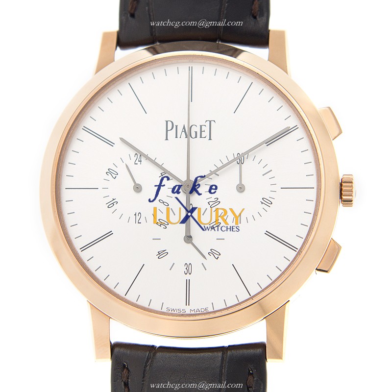 Piaget G0A40030 Altiplano Replica Watch, Automatic, Silver Dial, 18kt Rose Gold Case - Luxury Replica Watch