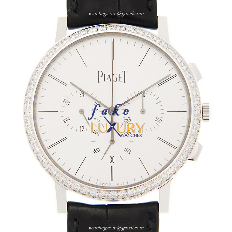 Piaget G0A40031 Replica Watch, Manual Wind, Silver Dial, 18kt White Gold & Diamond Case, 41mm - Luxury Replica Watch