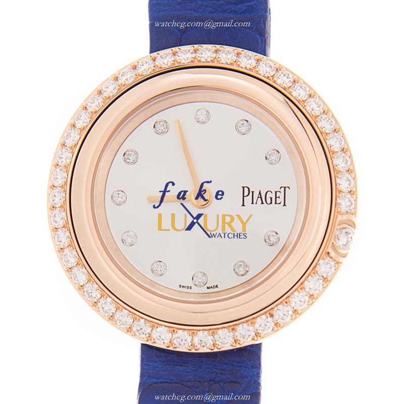 Piaget G0A43082 Replica Watch, White Dial, Rose Gold & Diamond Case, Quartz Movement - Luxury Replica Watch