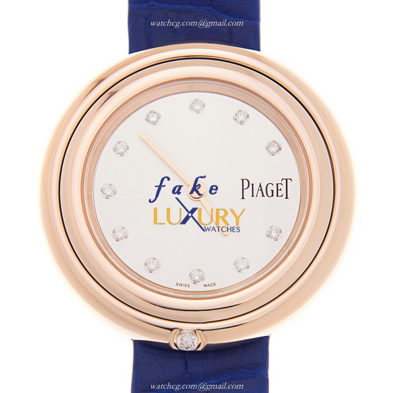Piaget G0A43091 Replica Watch With Quartz Movement, 18kt Rose Gold Case, Silver Dial - Luxury Replica Watch