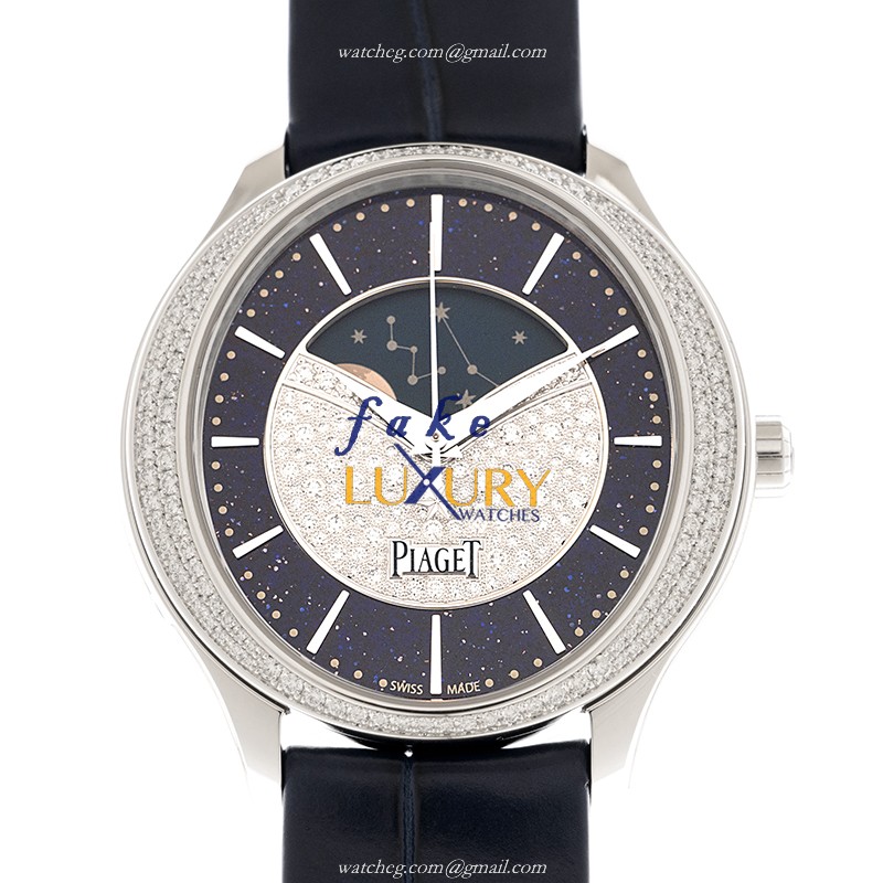 Piaget G0A44124 Limelight Stella Replica Watch, Silver Dial, White Gold Diamond Case, Automatic - Luxury Replica Watch
