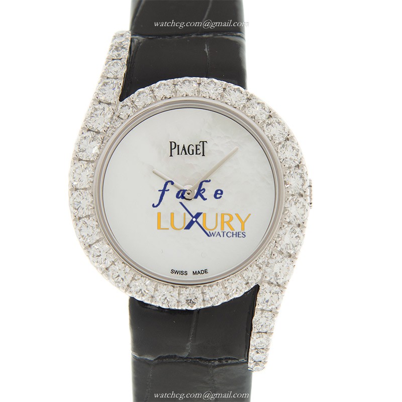 G0A44160 - Piaget Limelight Gala Replica Watch - 18kt White Gold Diamond - Quartz - Luxury Replica Watch