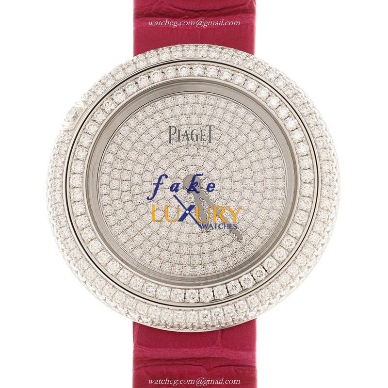 Piaget G0A44299 Possession Replica Watch 34mm Quartz Silver Dial 18kt White Gold Diamond Pink - Luxury Replica Watch