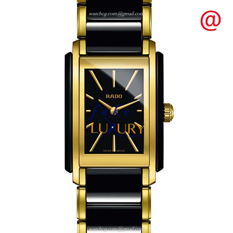 Rado R20224152 INTEGRAL Quartz Ceramic Replica Watch, Black Dial, Ceramic Strap - Luxury Replica Watch