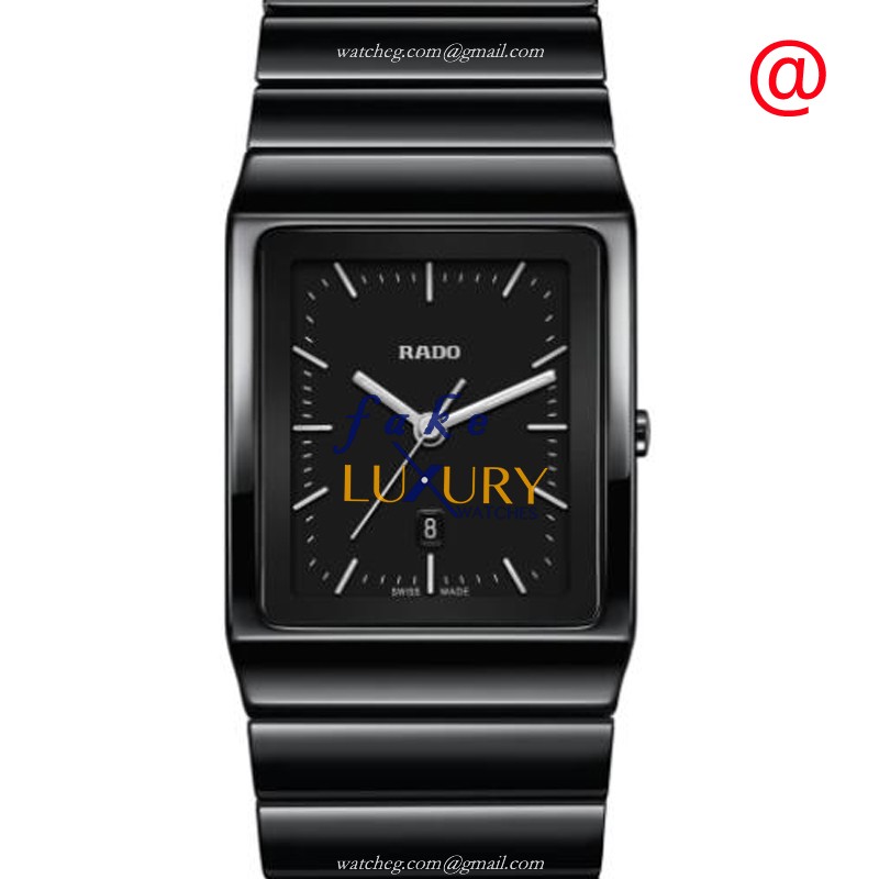 Rado TRUE SQUARE R21700172 - Replica Watch - Quartz - Black Ceramic - 30mm Case - Luxury Replica Watch