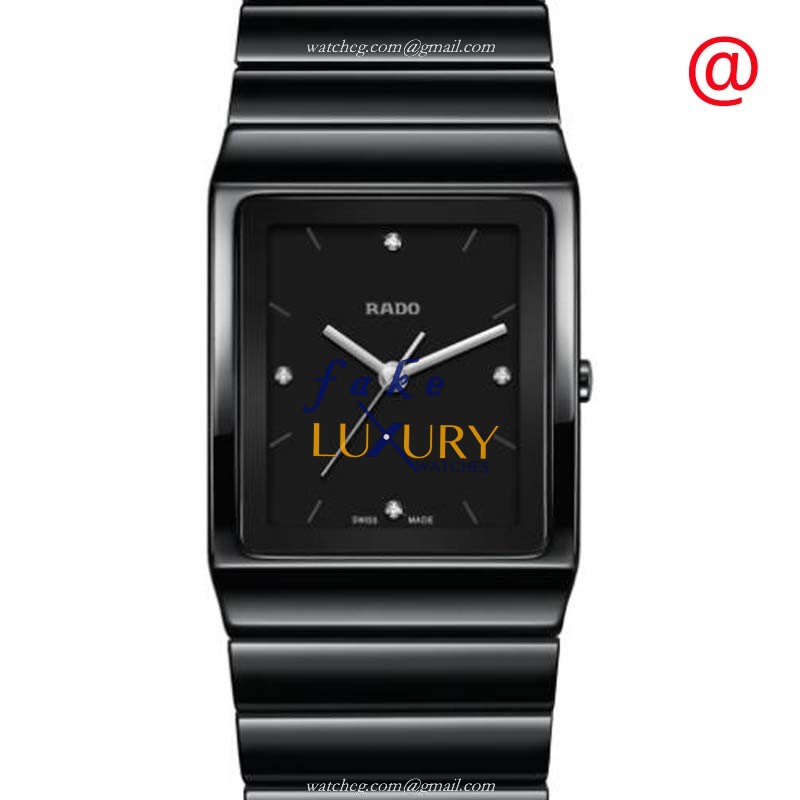 R21700702 - Rado Integral Replica Watch - Quartz Ceramic Black Dial - Luxury Replica Watch