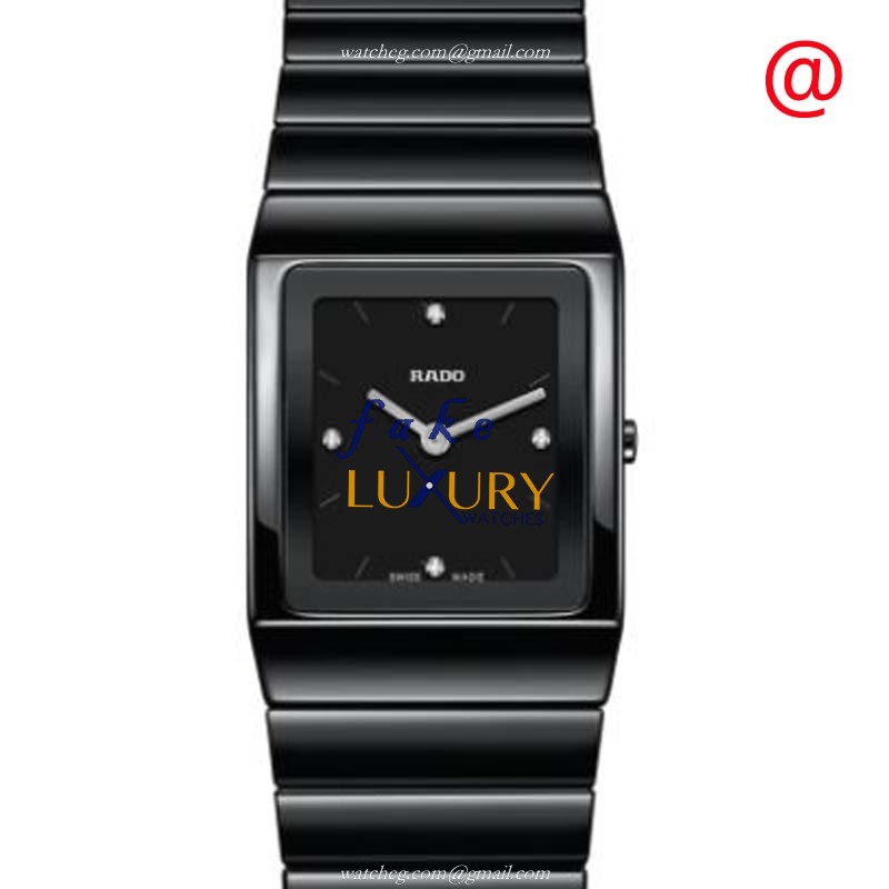 Rado R21702702 INTEGRAL Replica Watch, Quartz, Black Dial, Ceramic Case, 22.9mm Ladies - Luxury Replica Watch