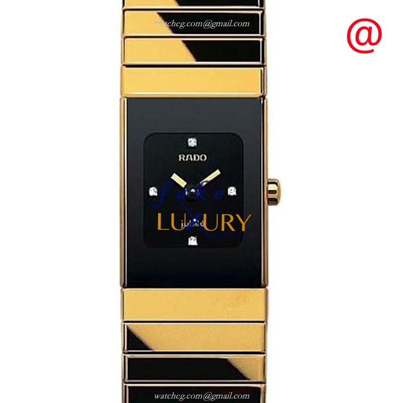 Rado R21895742 Replica Watch, Integral Quartz Ceramic, Black Dial, Ladies 25mm - Luxury Replica Watch