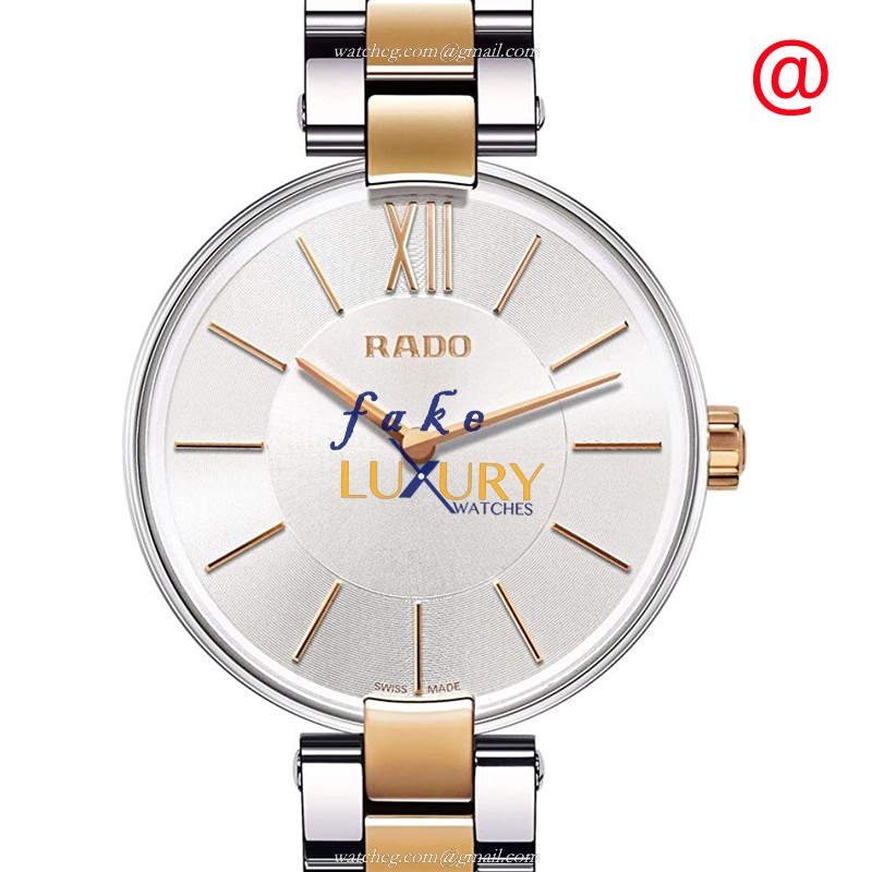 Rado R22850103 Coupole Classic Quartz Silver Dial Stainless Steel Replica Watch - Luxury Replica Watch