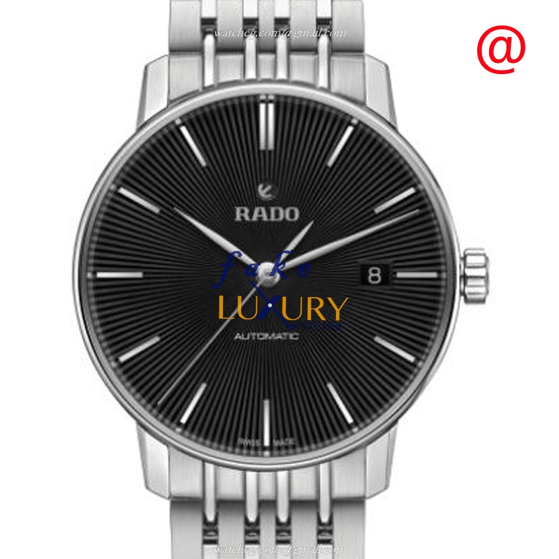 Rado R22860154 Coupole Classic Automatic Black Dial Silver Stainless Steel Replica Watch - Luxury Replica Watch