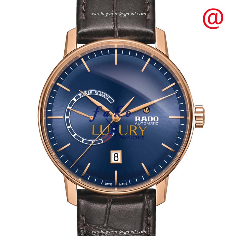 R22879205 - Rado Coupole Classic Replica Watch - Automatic PVD Gold - Dark Blue Dial - Luxury Replica Watch