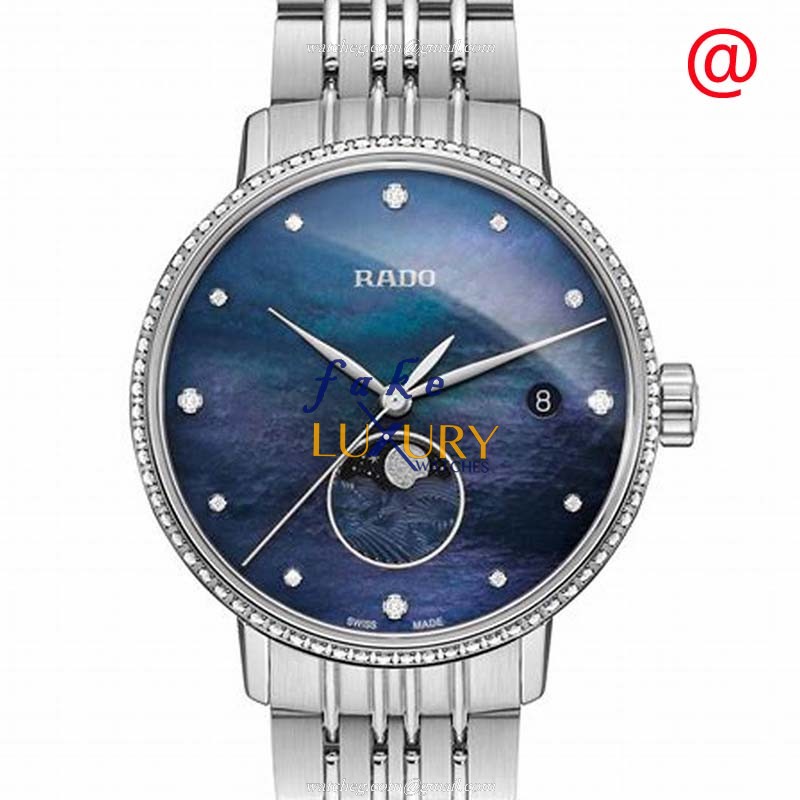 Rado R22882903 Coupole Classic Automatic Blue Dial Stainless Steel Replica Watch - Luxury Replica Watch