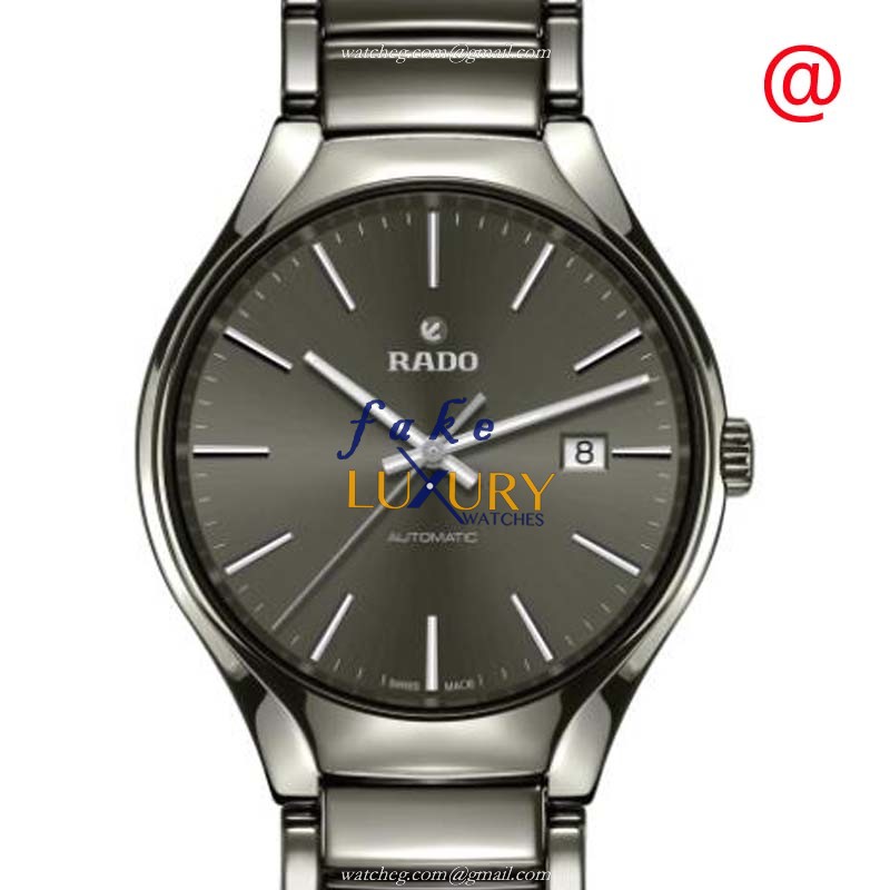 Rado R27057102 TRUE Automatic Ceramic Replica Watch, Gray Dial, Grey Ceramic Strap - Luxury Replica Watch