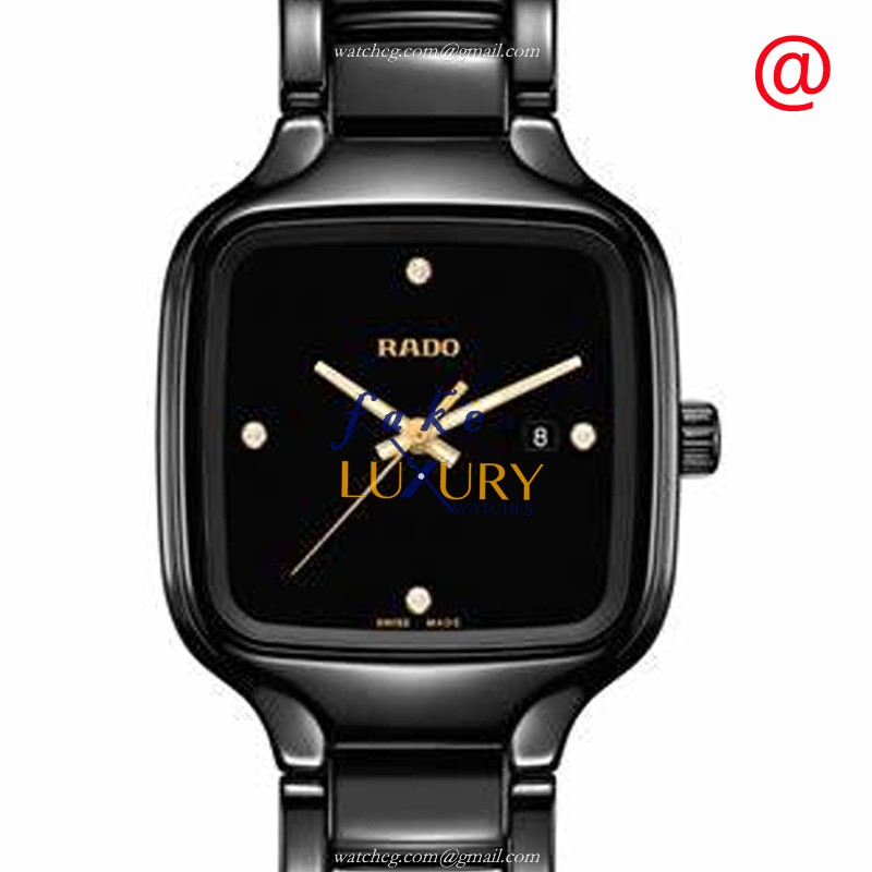 Rado TRUE Quartz Ceramic R27080722 Black Dial 29mm Replica Watch - Luxury Replica Watch