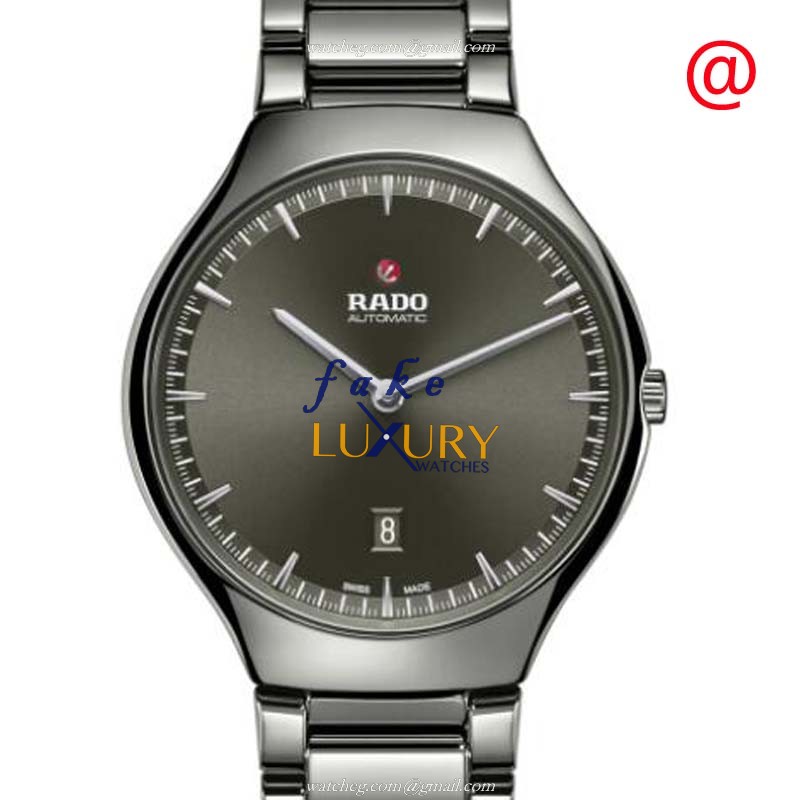 Rado R27088102 TRUE THINLINE Automatic Ceramic Gray Dial Grey Strap Replica Watch - Luxury Replica Watch