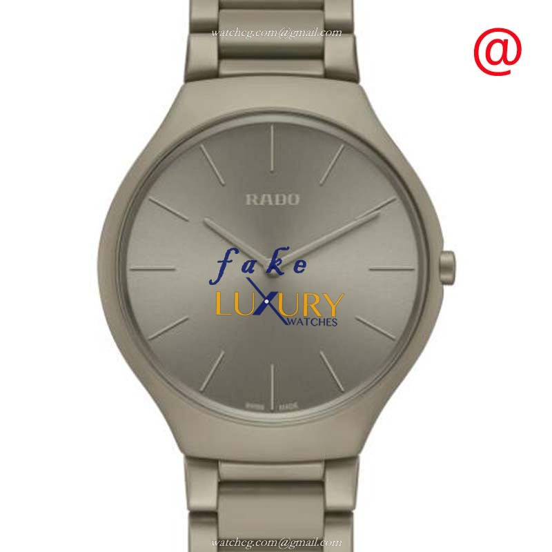 Rado R27098682 True Thinline Quartz Ceramic Gray Dial Grey Strap Replica Watch - Luxury Replica Watch