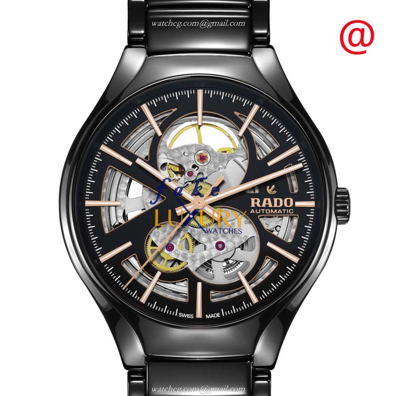 Rado R27100162 TRUE Automatic Ceramic Transparent Dial - Replica Watch - 40mm Case - Black Ceramic - Luxury Replica Watch