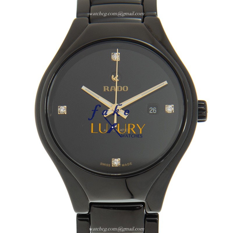Rado TRUE Automatic Ceramic 30mm - Replica Watch - R27242712 - Black Dial - Sapphire Crystal - Luxury Replica Watch