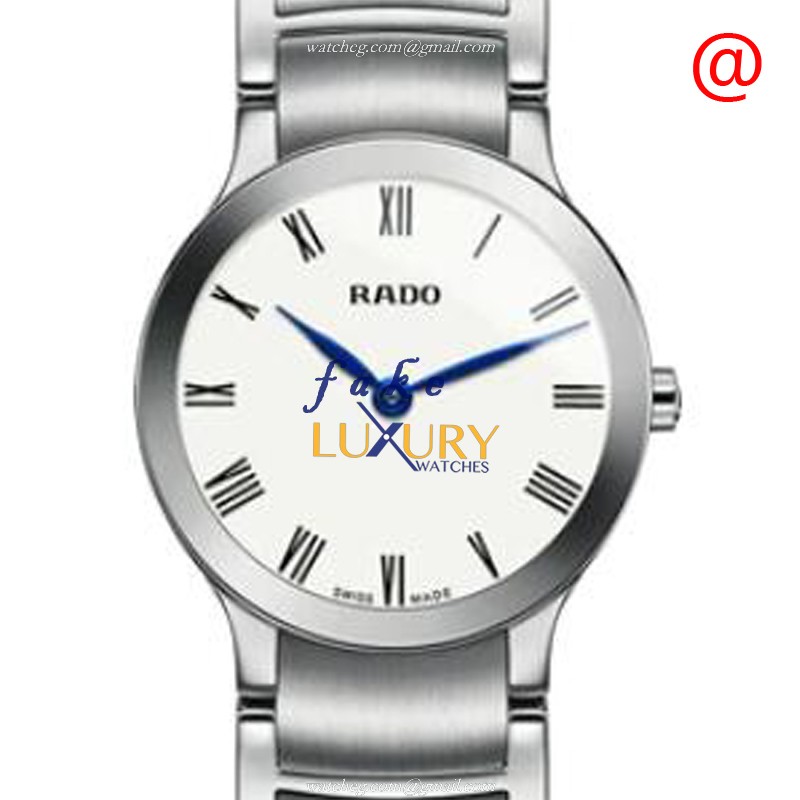 Rado R30185013 Replica Centrix Watch, Quartz Movement, White Dial, Stainless Steel - Luxury Replica Watch