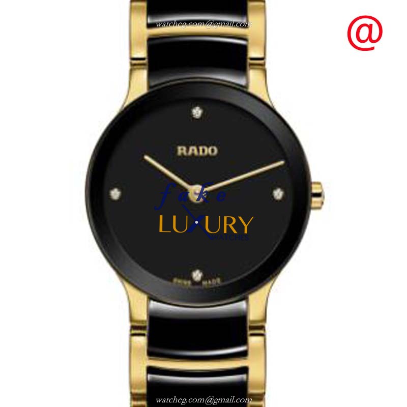 Rado CENTRIX R30189712 Quartz Stainless Steel Black Dial Replica Watch - Luxury Replica Watch