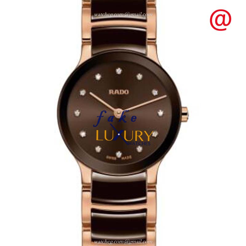 Rado CENTRIX R30190702 Replica Watch Quartz Stainless Steel Black Dial 23mm - Luxury Replica Watch