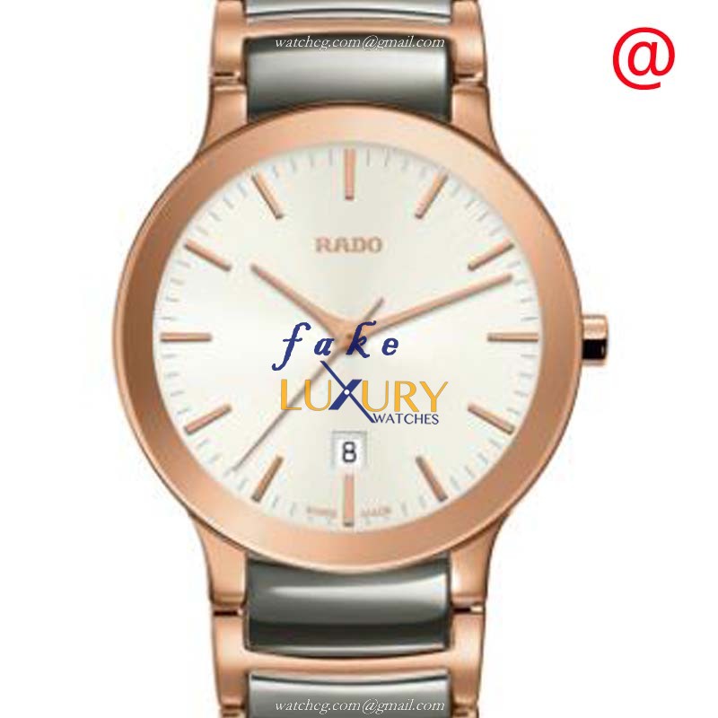 Rado R30555022 Centrix Quartz Beige Dial Ceramic Steel 28mm | Replica Watch - Luxury Replica Watch