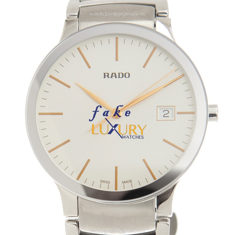 Rado R30927123 Centrix Replica Watch, White Dial, Steel Case, Quartz Movement - Luxury Replica Watch